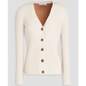 Tory Burch Ribbed Merino Wool-Blend Cardigan Size S